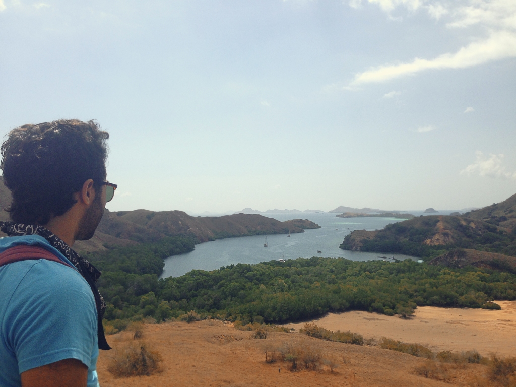 Visit komodo island, the view from the top of Island 