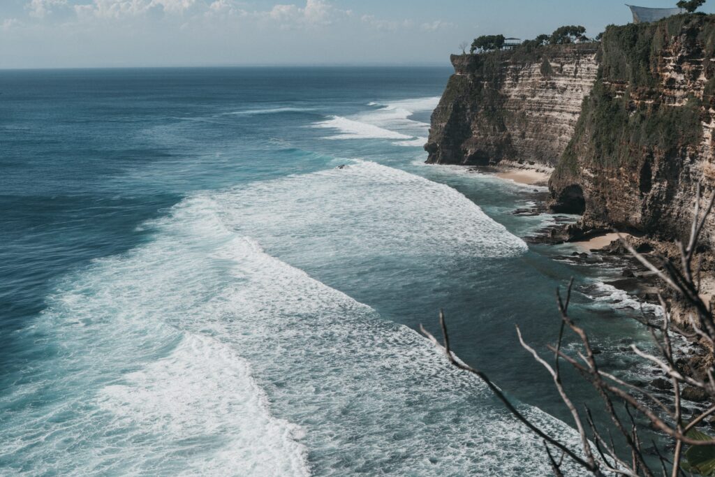 uluwatu cliff in south Bali